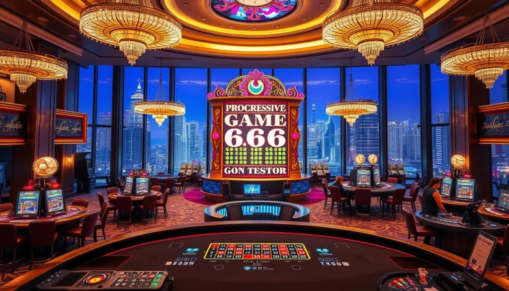 Progressive Jackpot และ Live Casino HD